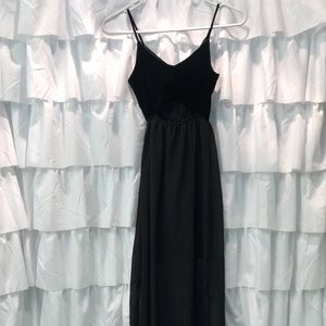 La Hearts long black dress